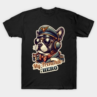 Pilot French bulldog T-Shirt